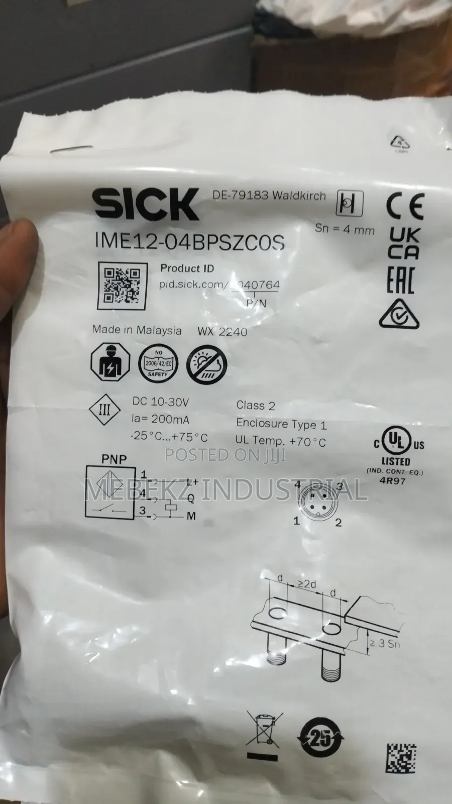 Sick Inductive Proximity Sensor M12