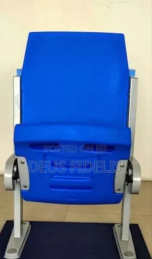 Blue Plastic Auditorium Chair