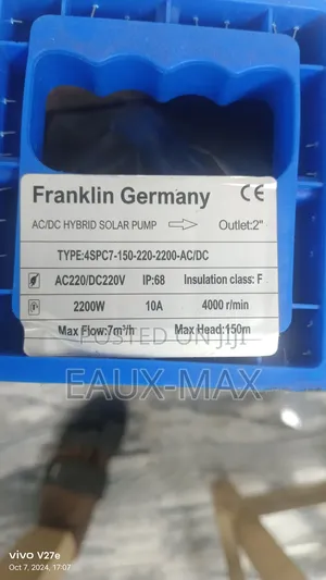Franklin Germany Solar Submersible Water Pump