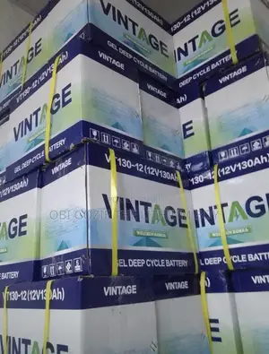 130ah - 12v Vintage Solar Gel Deep Cycle Battery Available