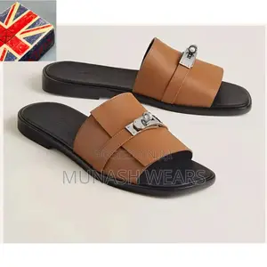 Hermes Leather Slipers 40-46