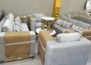 Italian Designed Sweard Fabric and Leather Chairs, 8 Seaters
