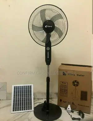 Solar 3-in-1 16" Rechargeable Fan + Solar Panel, Led Bolb