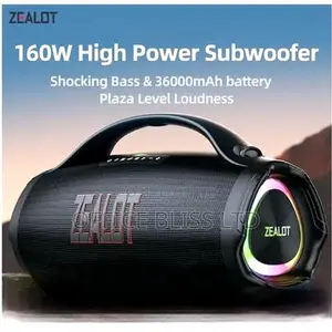 Zealot 160w Super Bass Bluetooth Speaker With 36000mah S98