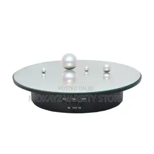 360 Degree 20cm 3 Speed Mirror Top Rotating Table