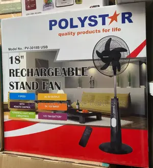 Polystar Rechargeable Standing Fan