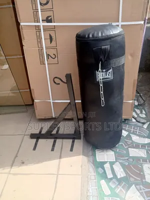 Punching Bag With Hanger Rack