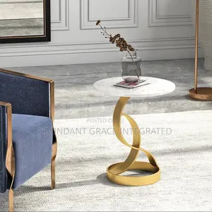 Marble Side Table .