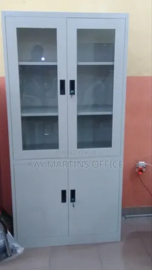 Half Glass Metal Cabinet