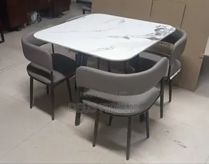 Marble Dining Table Set for 4