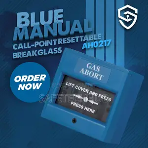Ah-0217 Blue Fire Alarm Manual Call Point Break Glass