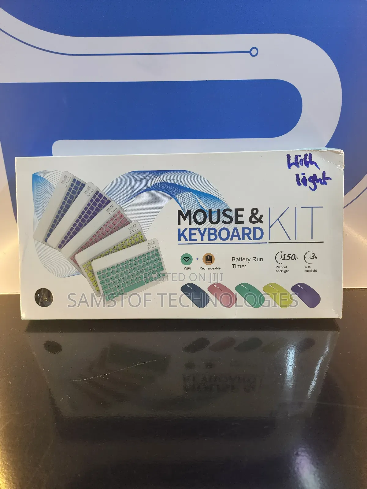 Wireless Keyboard Mouse Kit With Backlight