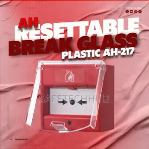 Fire Alarm Ah Resettable Break Glass Ah 0217 (Plastic)