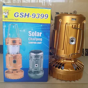 Solar Camping Light With Fan