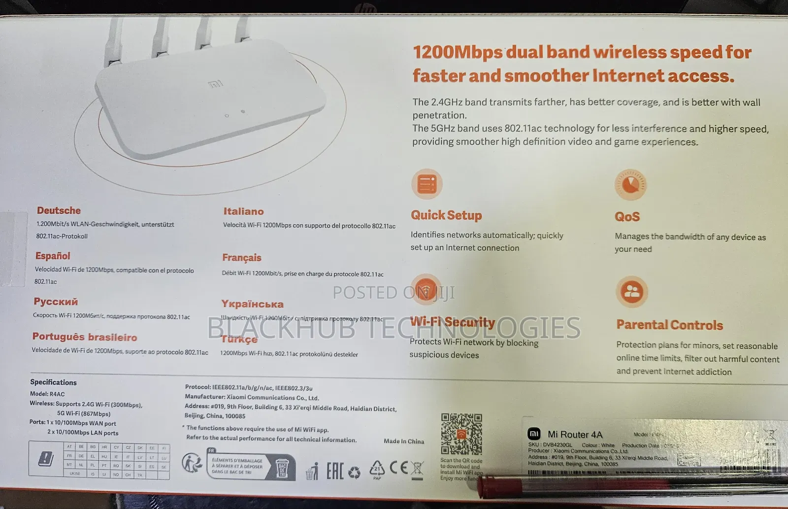 Mi Router 4a 1200mbps High Speed