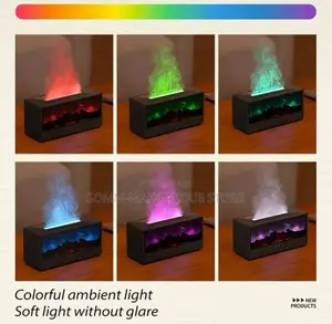 Fireplace Aroma Diffuser 150ml Simulated Flame Air Humidifie
