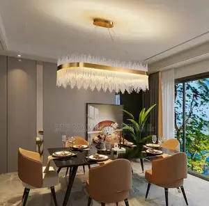 Light Luxury Post-Modern Living Room Crystal Chandelier