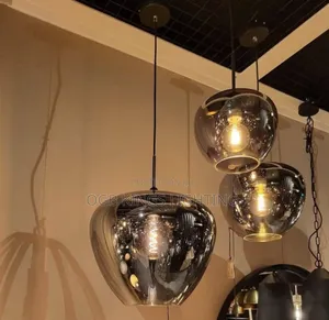 Modern Glass Single Chandeliers for Dining Tables Light