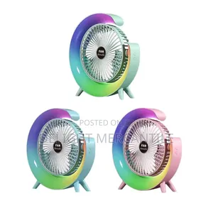 Colourful Rechargeable Fan