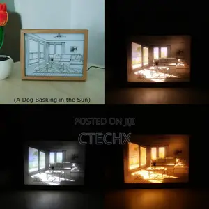 A Dog Basking in the Sun Usb Powered Picture Frame