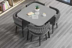 New Modern Marble Dinning With 4 Chairs.