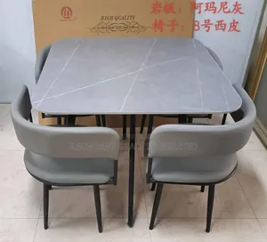 Marble Dinning by 4 Seaters.