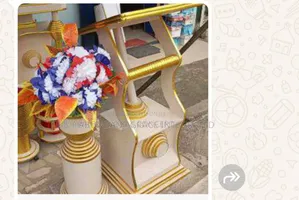 Church Pulpit and Flower Vase.