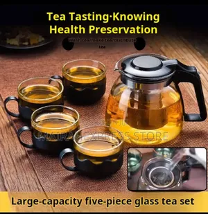 5pcs Large Capacity Glass Water Jug/Teapot Drinking Cups