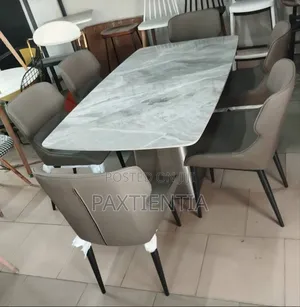 6 Seater Silver Luxury Dinning Set