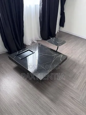 Rectangular Marble Centre Table and Stool Set