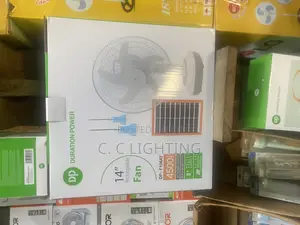 Tabel Solar Rechargeable Fan 14 Inches