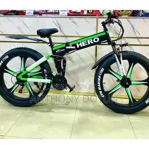 Foldable Hero Electric Bicycle 1000w 80 Km 4.0 Fat Tires