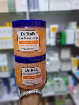 Dr Teal's Shea Sugar Body Scrub With Vitamin C 538g