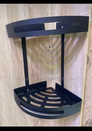 Corner Bathroom Double Shelf