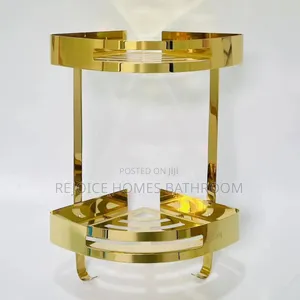 Corner Bathroom Double Shelf