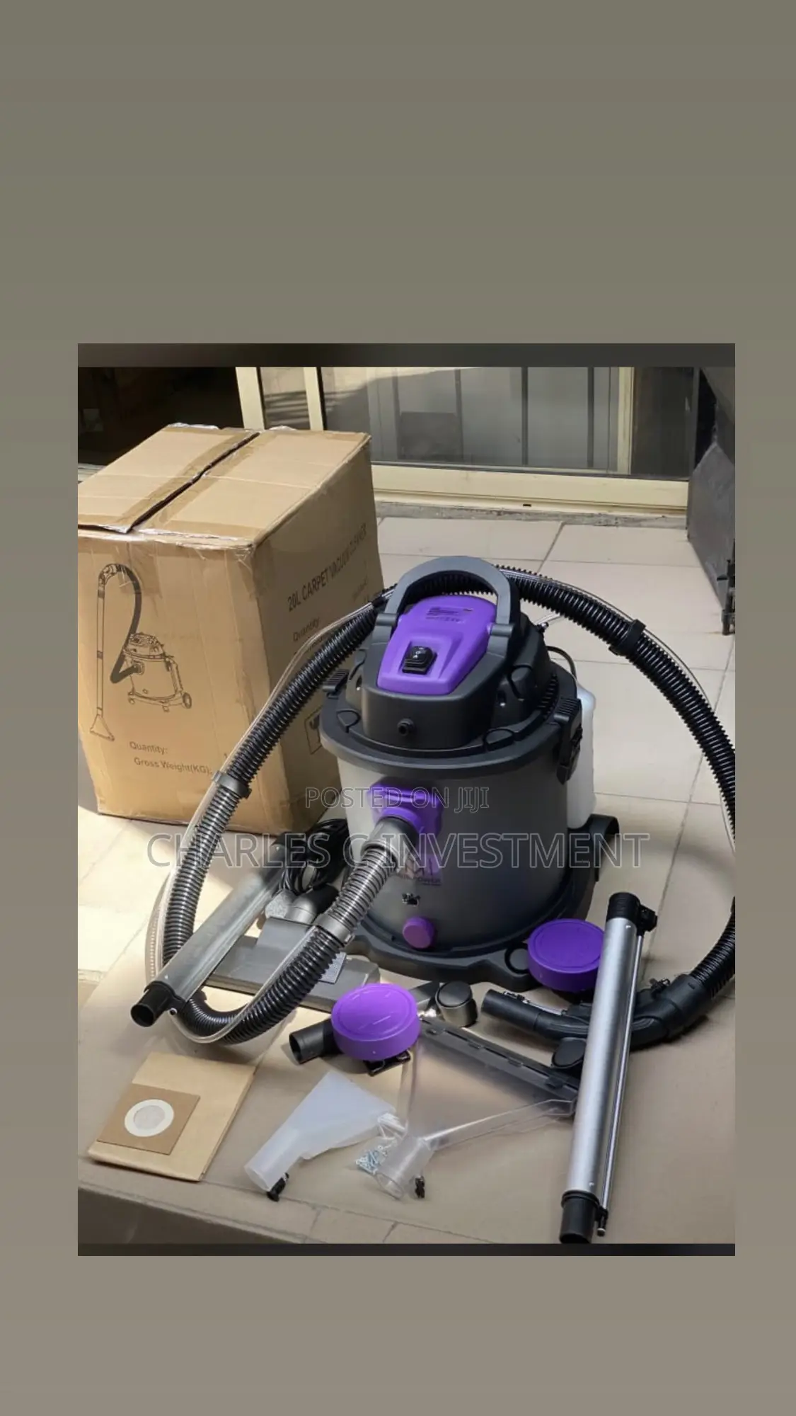20l Carpet,Sofa Spray Extractor + Wet And Dry Vacuum Machine