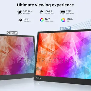 17.3" 144hz Portable FHD Monitor – Hdr, 100% Srgb, Type-C