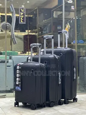 Set of 3 Rubber Luggage Traveling Box