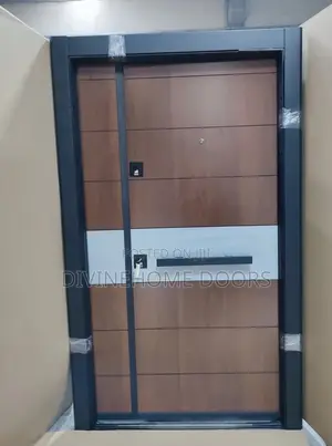 Brown and White Turkish Door
