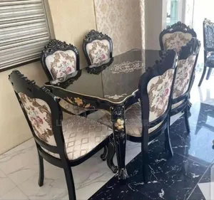 Royal Dining Table With 6 Solid Chairs