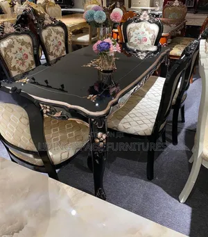 Royal Dining Table With 6 Solid Chairs