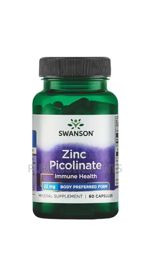 Swanson Zinc Picolinate 22mg - 60 Capsules