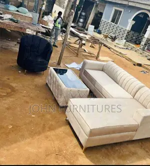 L Shaped Fabric Sofa