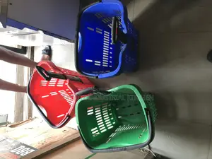 Supermarkets Shopping Basket Basket With Trolley