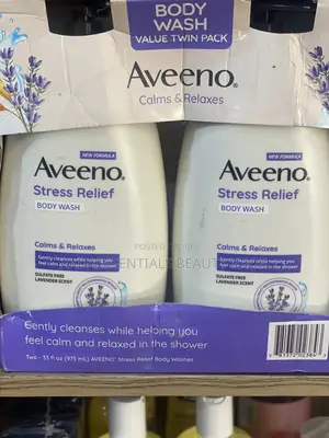 Aveeno Stress Relief Body Wash With Lavender Chamomile 2pk