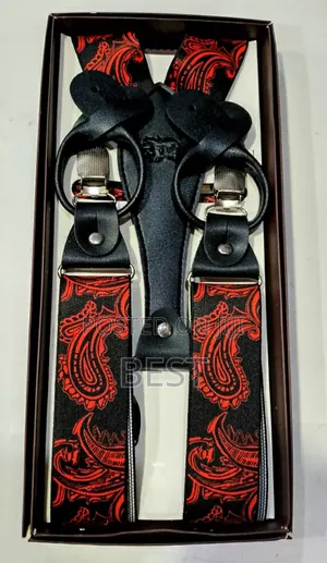 Unique Pattern Suspenders/Cross Belt