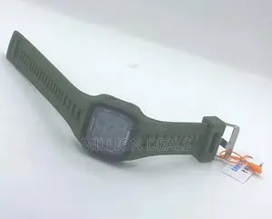 Green Rubber Strap Men's Sport Wrist Watch