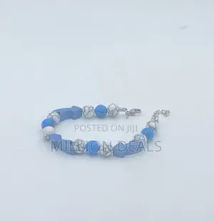 Trendy Blue Classic Men's Link Bracelet
