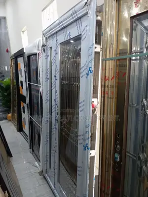 4ft Entrance Stainless Glass Door