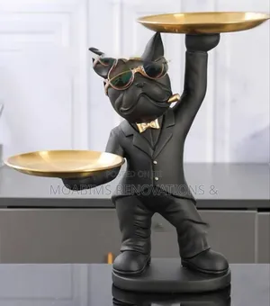 Luxury Black Figurine Butler Decor